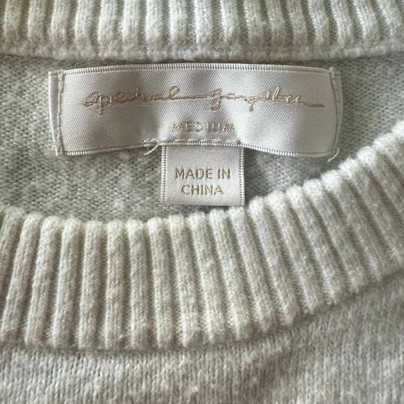 Spiritual Gangster Heart Print Ivory Pullover Sweater Women’s Medium - Picture 4 of 5